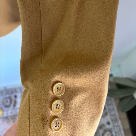 Pendleton 100% Virgin Wool Camel Blazer Jacket Women’s Vintage USA Made size M - Picture 9 of 10